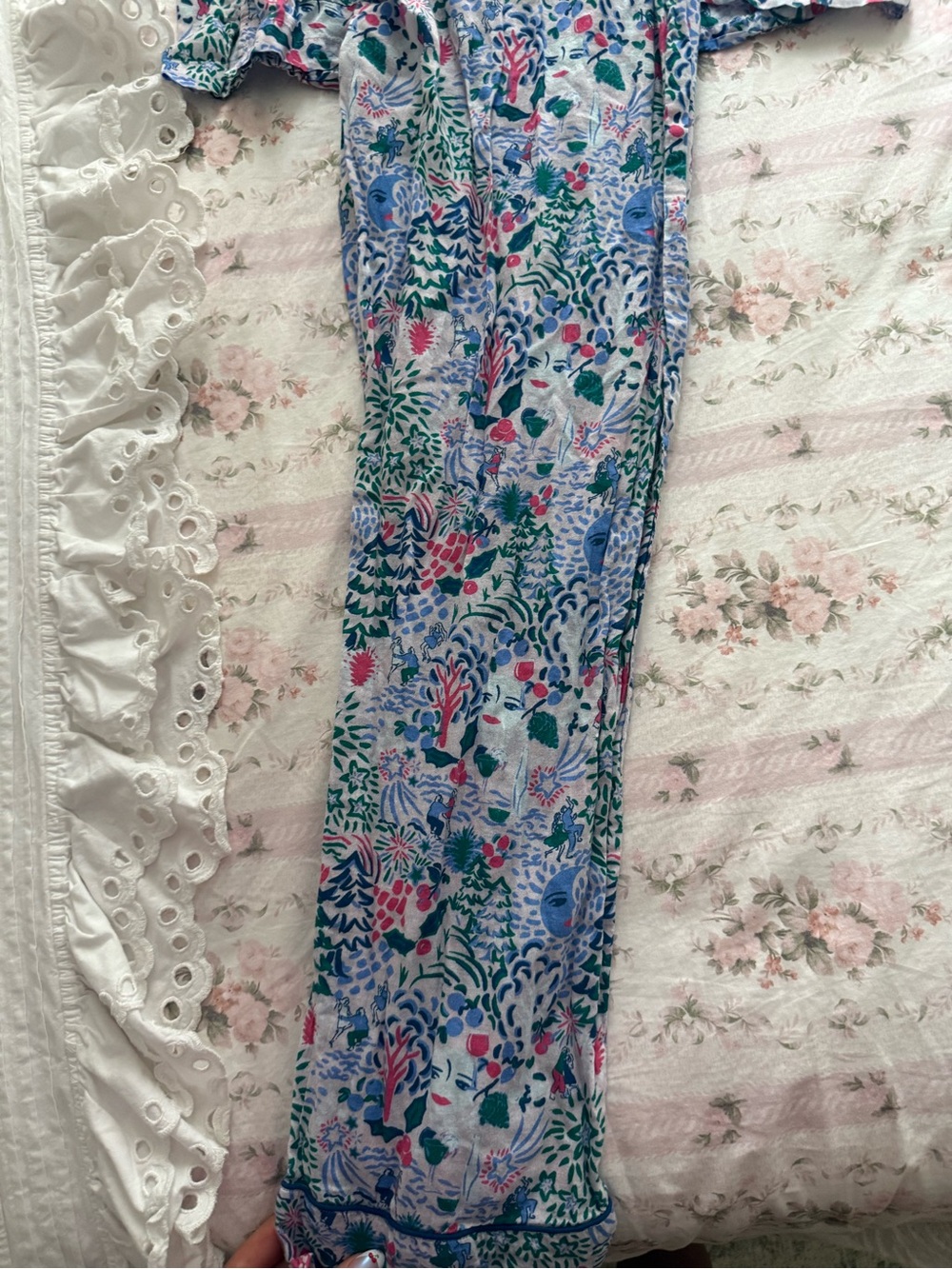 Roller Rabbit Button-Up Pajama Set - long sleeve - Picture 3 of 5